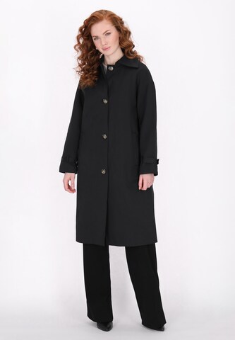 DreiMaster Klassik Between-seasons coat 'Classic Look' in Black: front