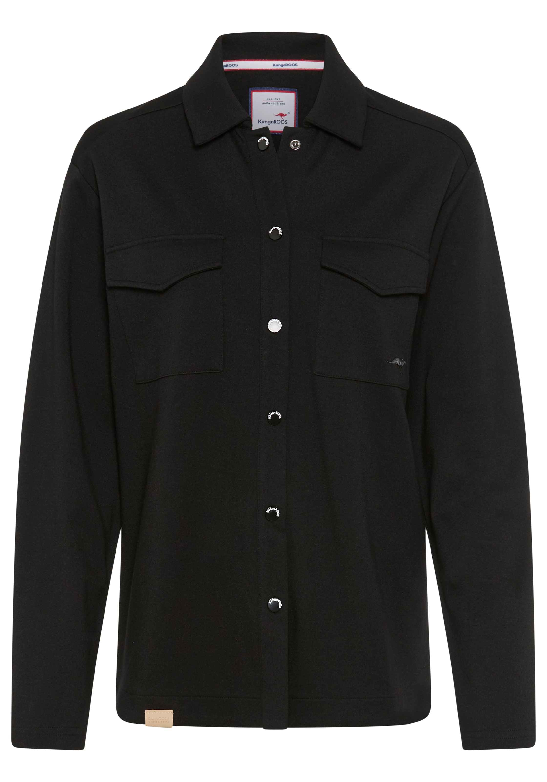 KangaROOS Between-Season Jacket in Black: front