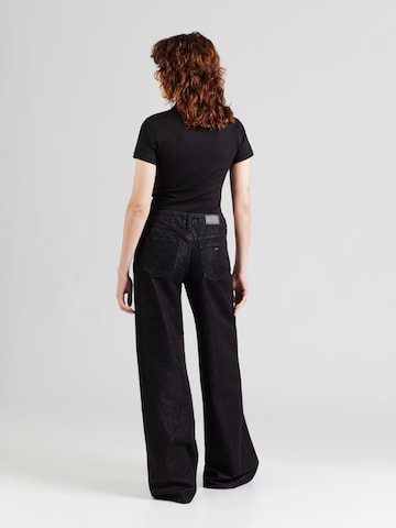 ARMANI EXCHANGE Широки крачоли Дънки в черно
