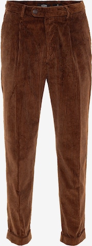 Antiochregular Hlače s naborima - smeđa boja: prednji dio