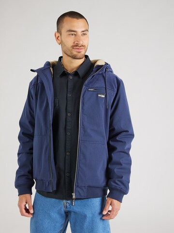 Iriedaily Between-season jacket 'Hafen' in Blue: front
