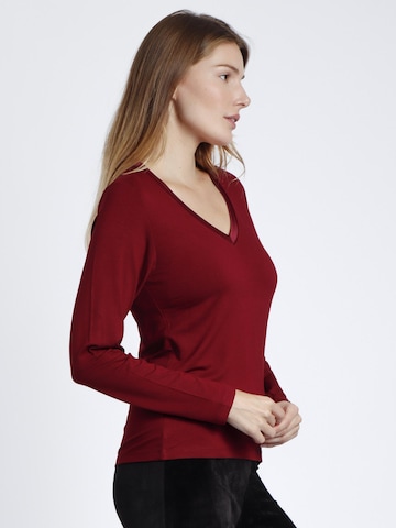 admas - Top 'ADMAS Camiseta Manga Larga Pico Raso para Mujer' en rojo