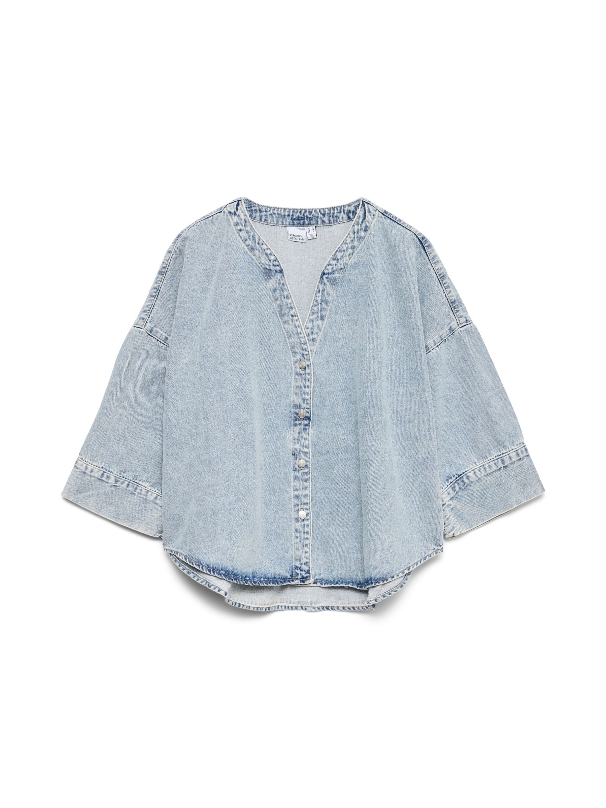 VERO MODA Blouse 'VMValeria' in Blauw: voorkant