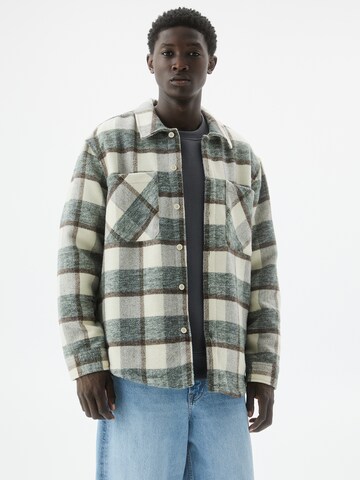 Pull&Bear Comfort fit Between-season jacket in Green: front