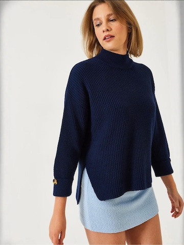 Bianco Lucci Kampsun 'Pullover', värv sinine