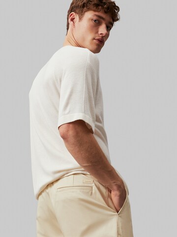 Calvin Klein Regular Chinohose in Beige
