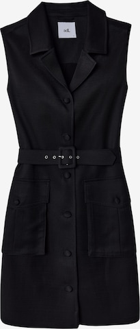 Robe-chemise adl en noir : devant