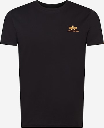 Tricou de la ALPHA INDUSTRIES pe negru: față