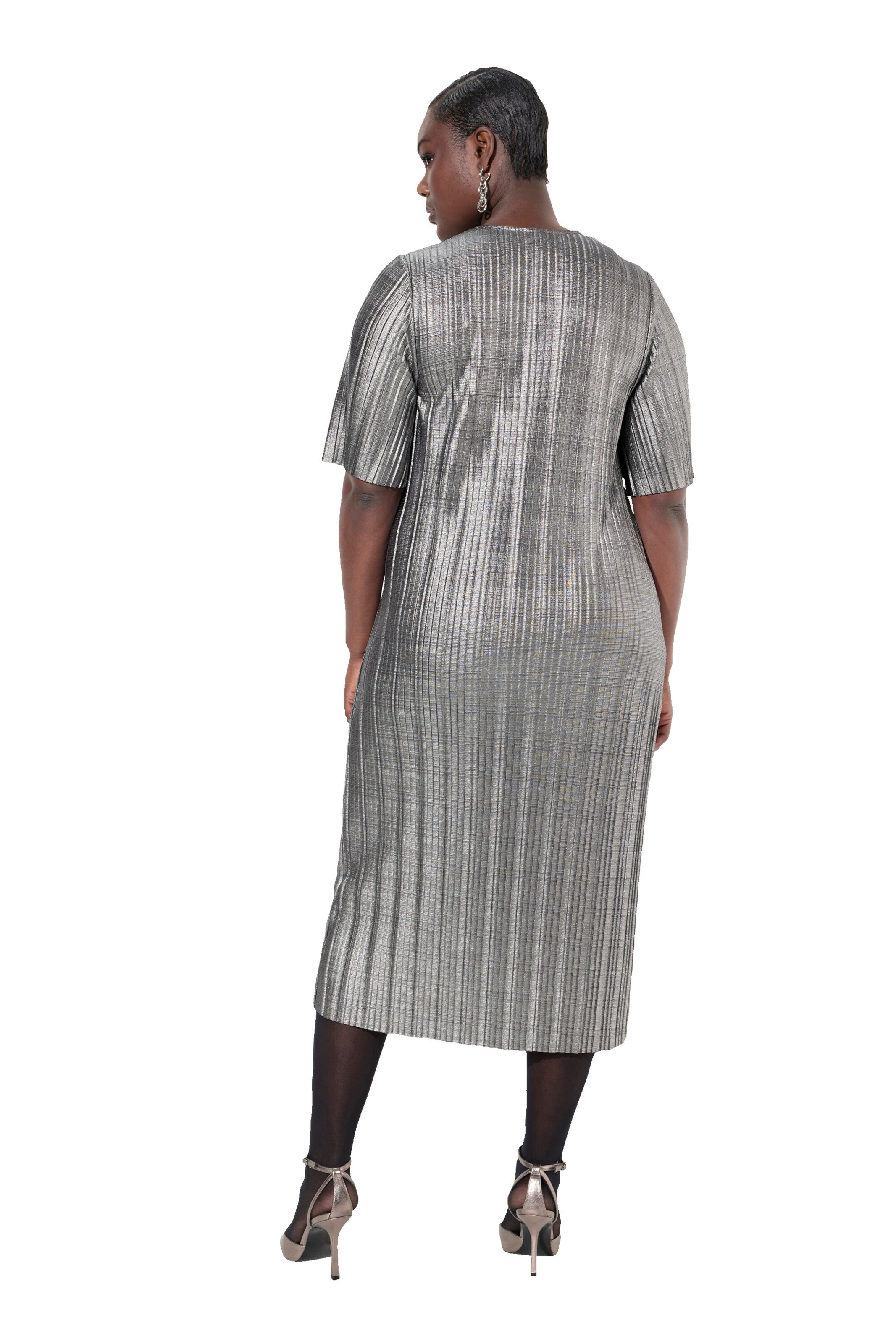 Ulla Popken Dress in Silver