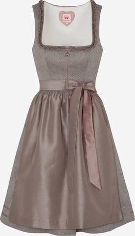 SPIETH & WENSKY Dirndl 'Diva' in Brown: front