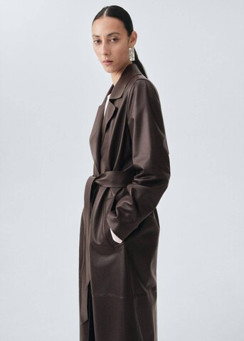 MANGO Between-Seasons Coat 'Brera' in Brown