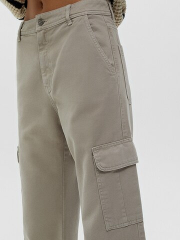 Loosefit Pantalon cargo Pull&Bear en gris