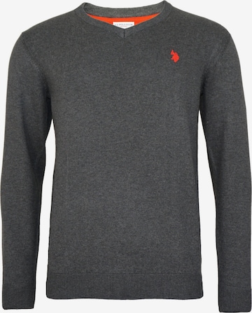 Pullover di U.S. POLO ASSN. in grigio: frontale