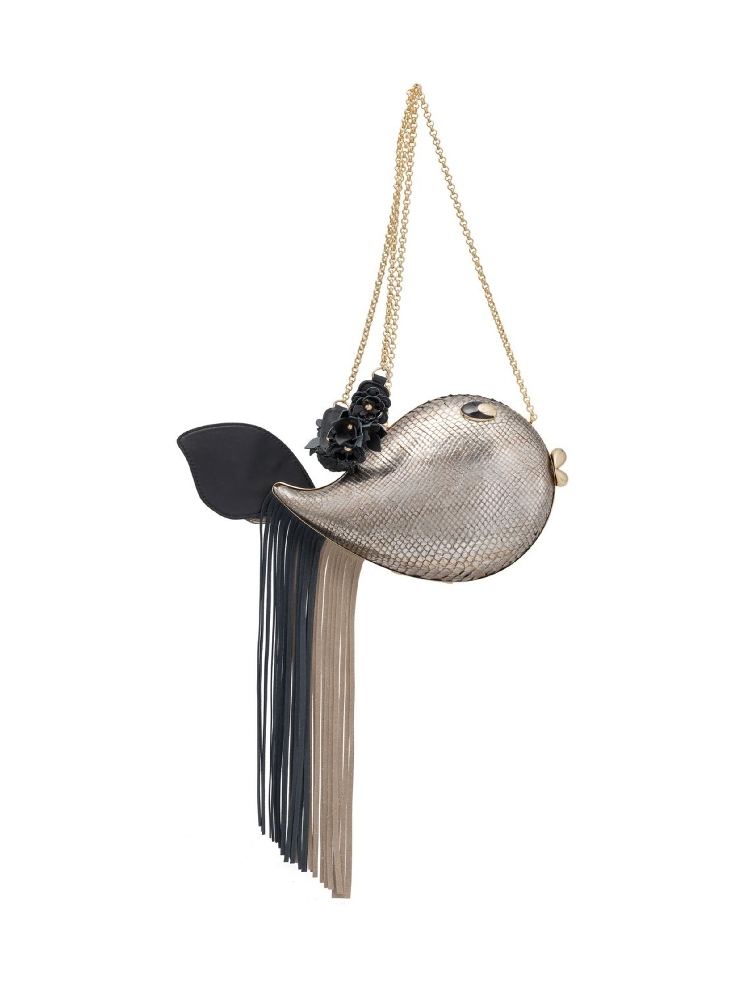 Pochette 'Tema Pesce Palla' Braccialini en argent