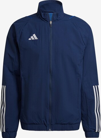 ADIDAS PERFORMANCE Athletic Jacket 'Tiro 23' in Blue: front