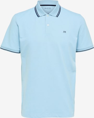 SELECTED HOMME Poloshirt 'Aze' in Blau: predná strana