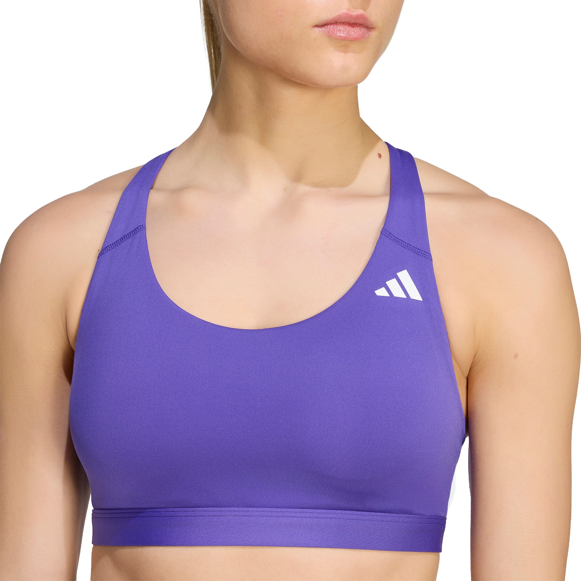 ADIDAS PERFORMANCE Korzetová Sportovní podprsenka 'OPTIME ESSENTIALS' – fialová