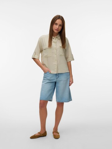 VERO MODA Bluse 'AWRyder' in Beige