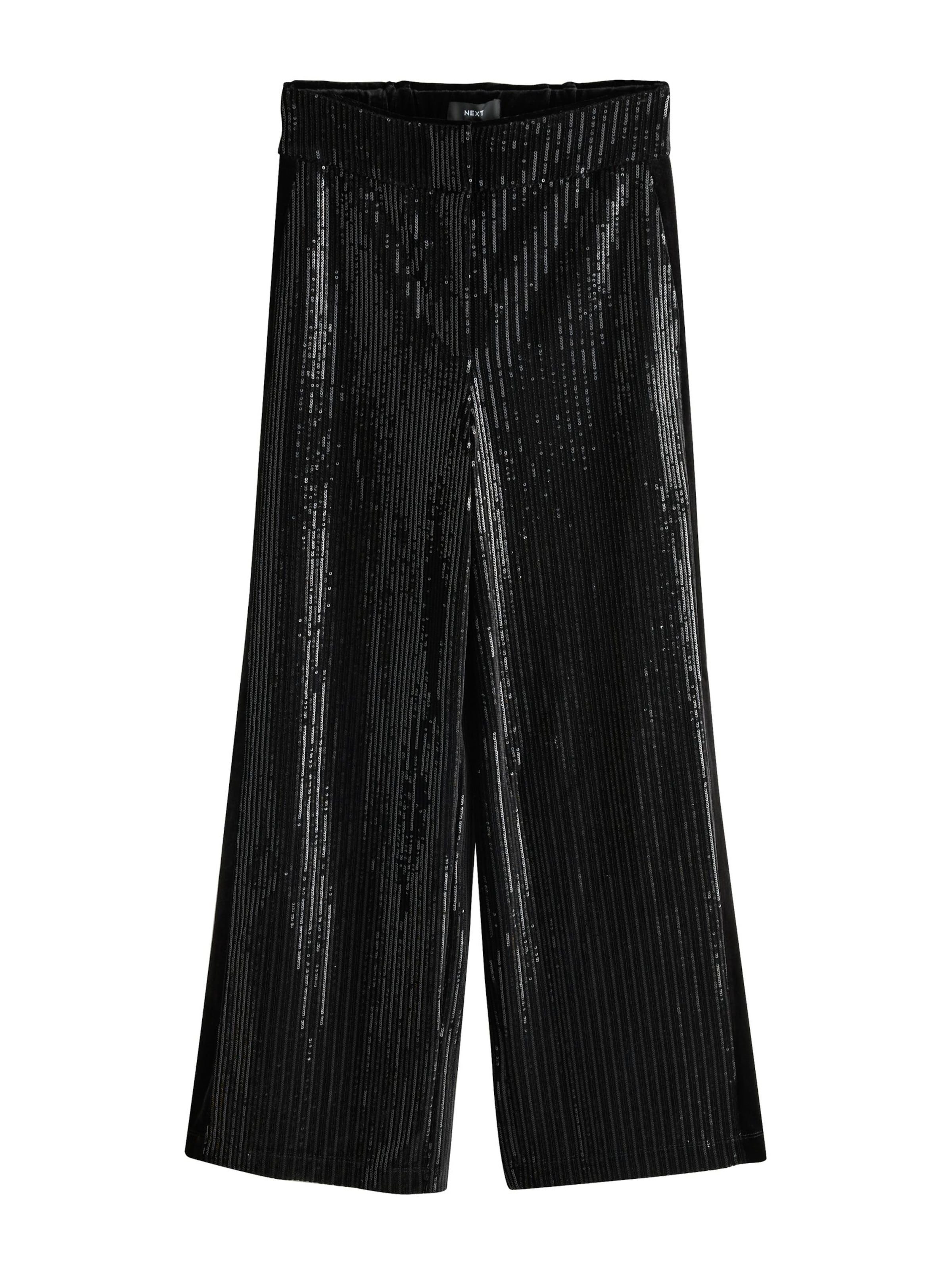 juoda Next Plačios klešnės Kelnės: priekis