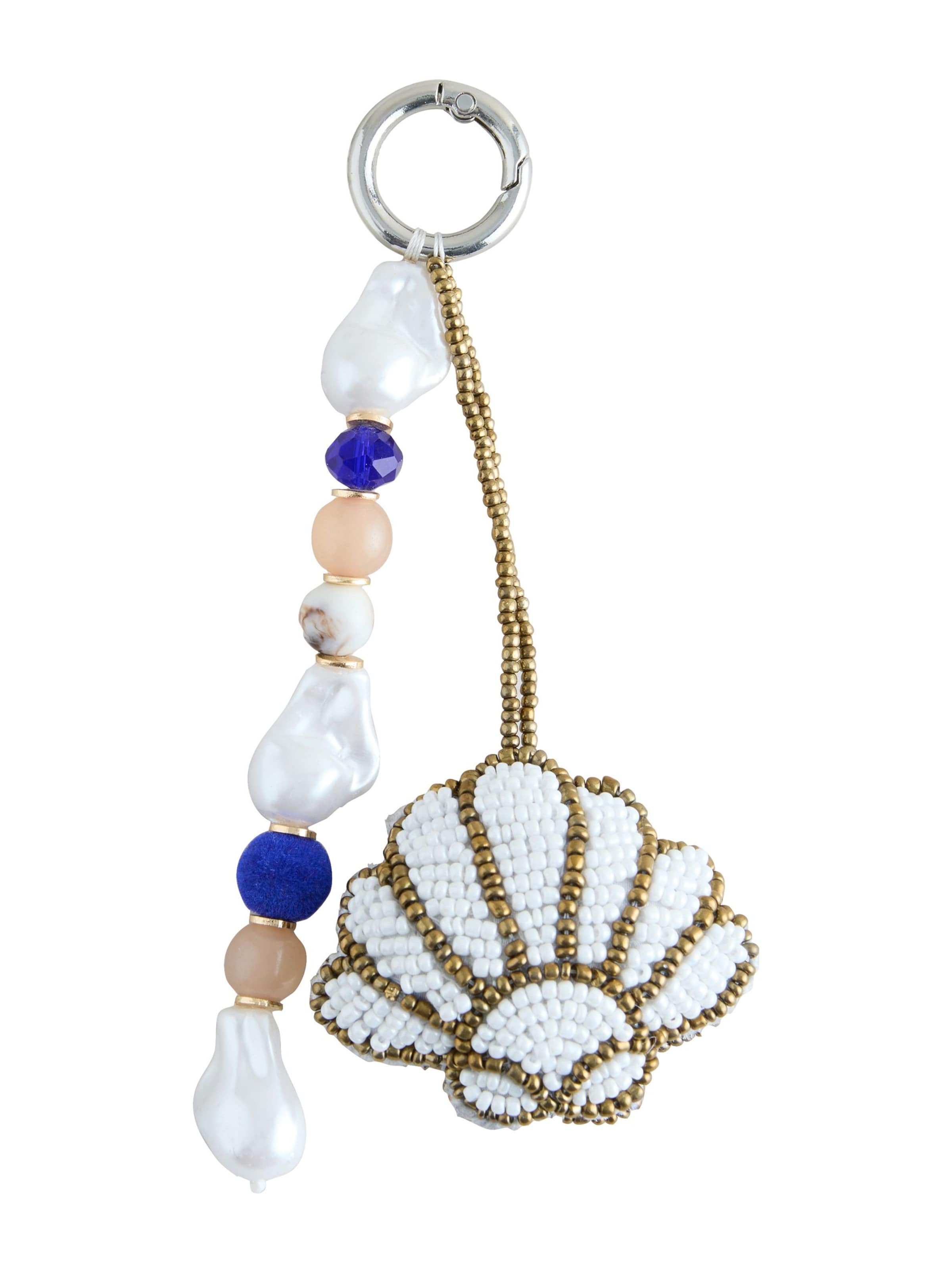 Next Sac bandoulière en bleu / blanc, Vue avec produit