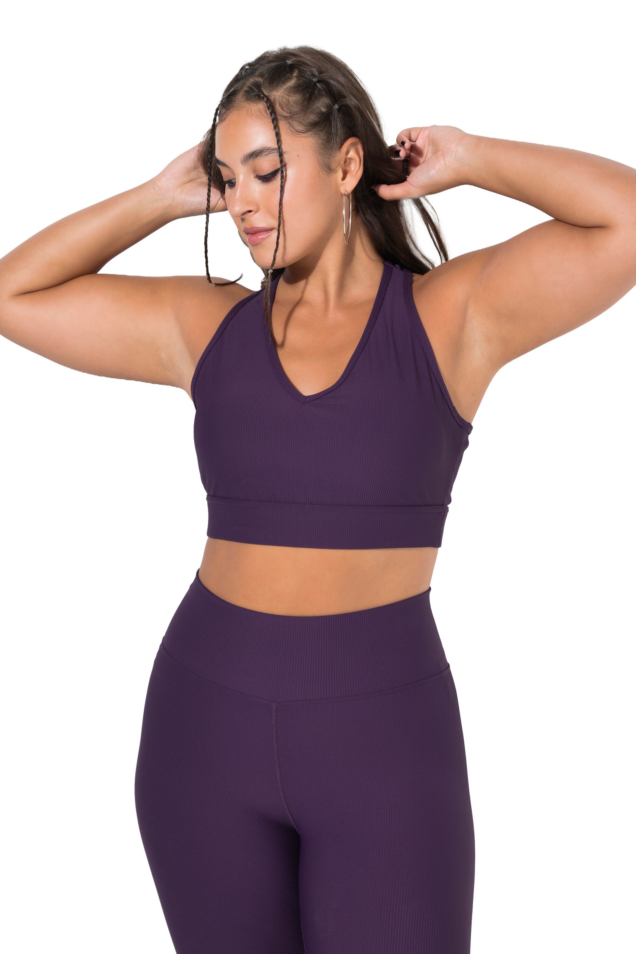Studio Untold Bralette Bra in Purple: front