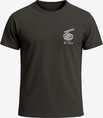 Neverless Shirt 'Ramen' in Grey: front