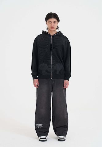 Ed Hardy Tréning dzseki 'Skelett in Säure' - szürke