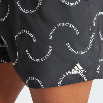 ADIDAS SPORTSWEAR Athletic Swim Trunks in Black