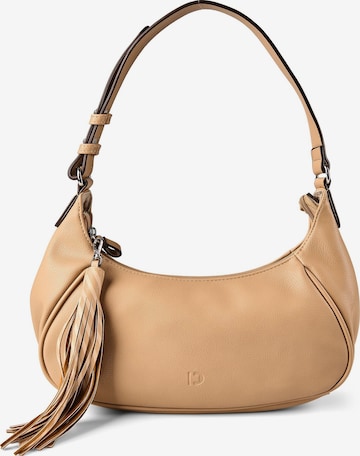 Sac bandoulière 'Abella' TOM TAILOR DENIM en beige : devant