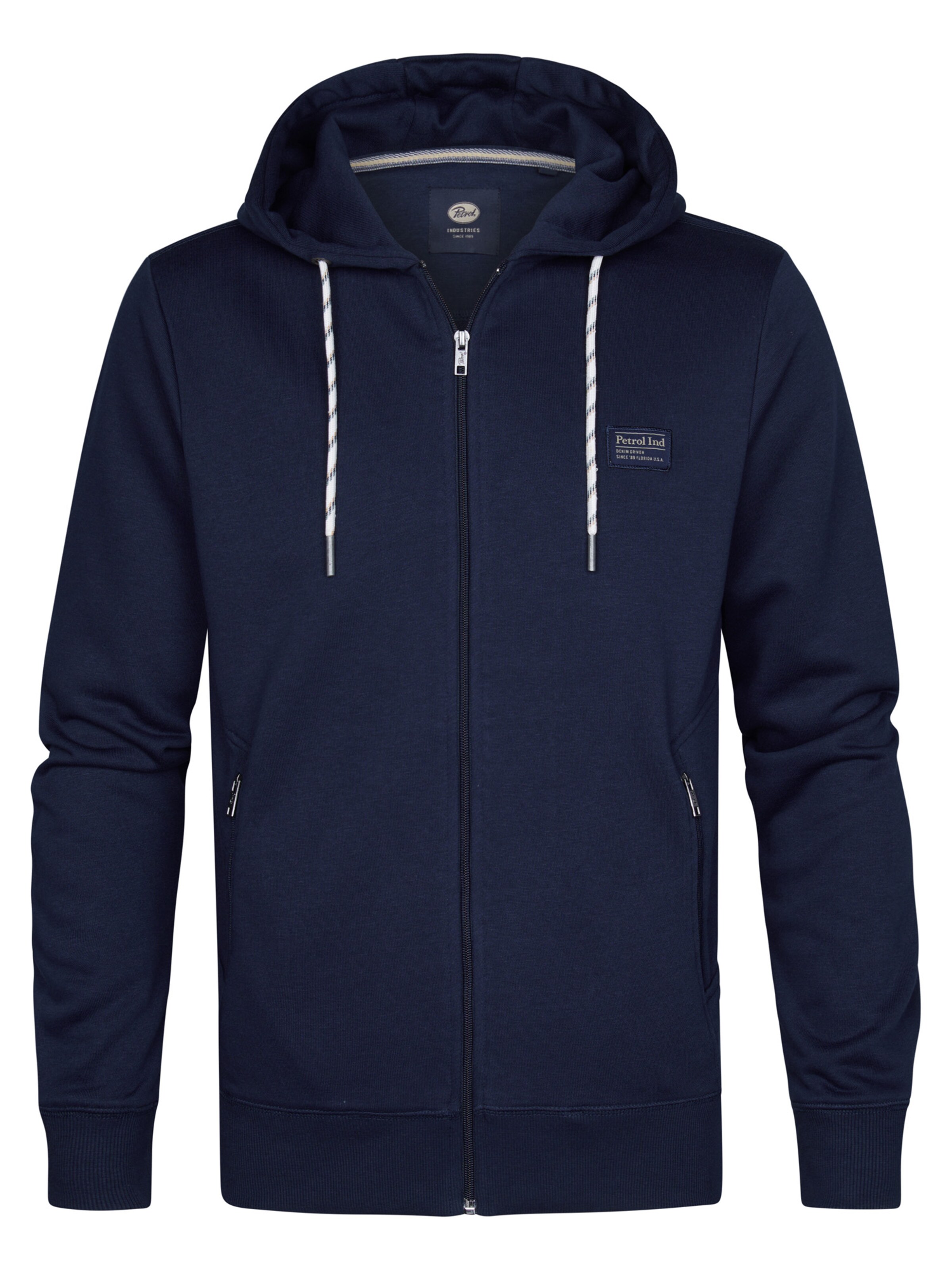 Petrol Industries Sweatjacka 'Pompano' i blå: framsida