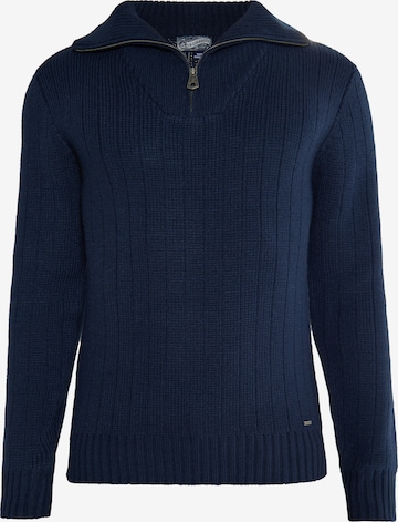 DreiMaster Vintage Pullover  'Imane' in Blau: predná strana