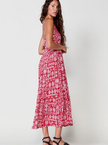Robe d’été KOROSHI en rouge