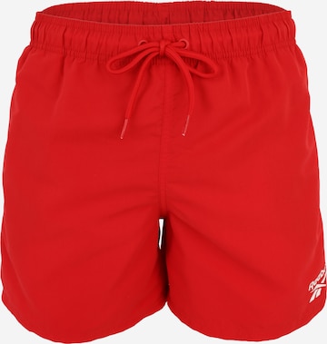 Șorturi de baie 'YALE' de la Reebok pe roșu: față