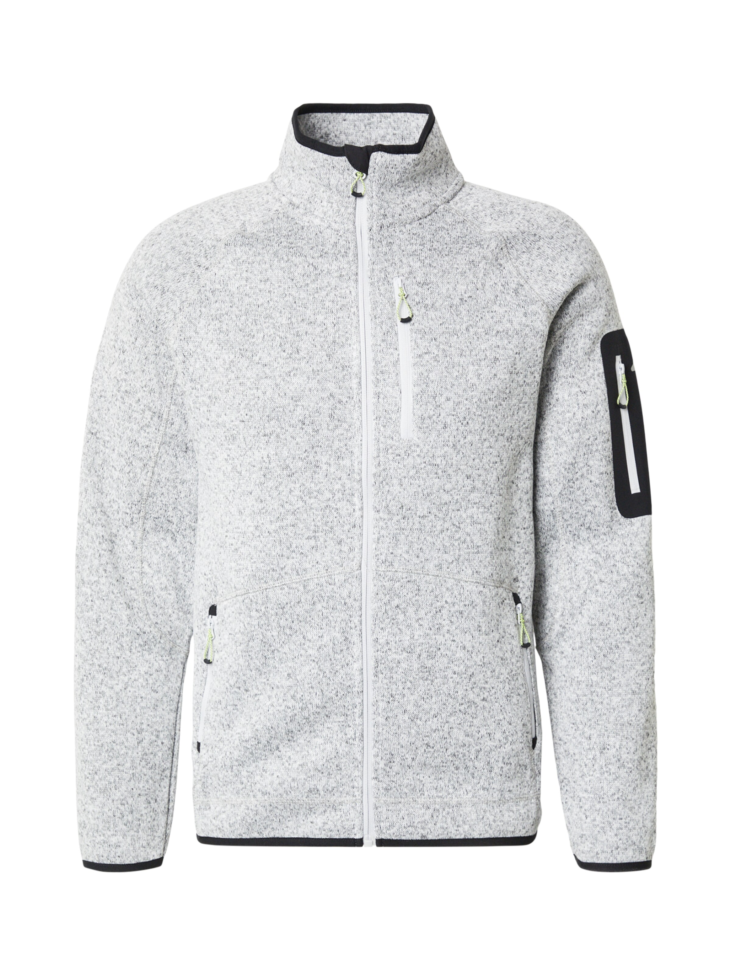 4F Funktionsfleecejakke i grå: forside
