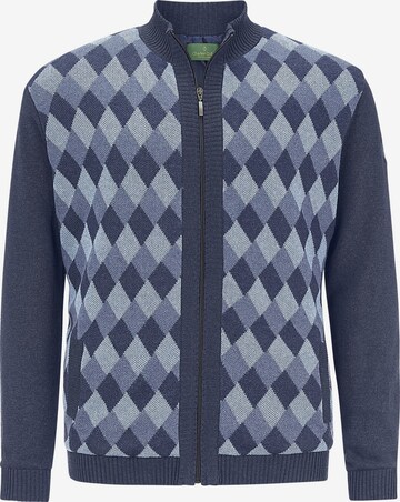 Charles Colby Knit Cardigan 'Duke Phil' in Blue: front