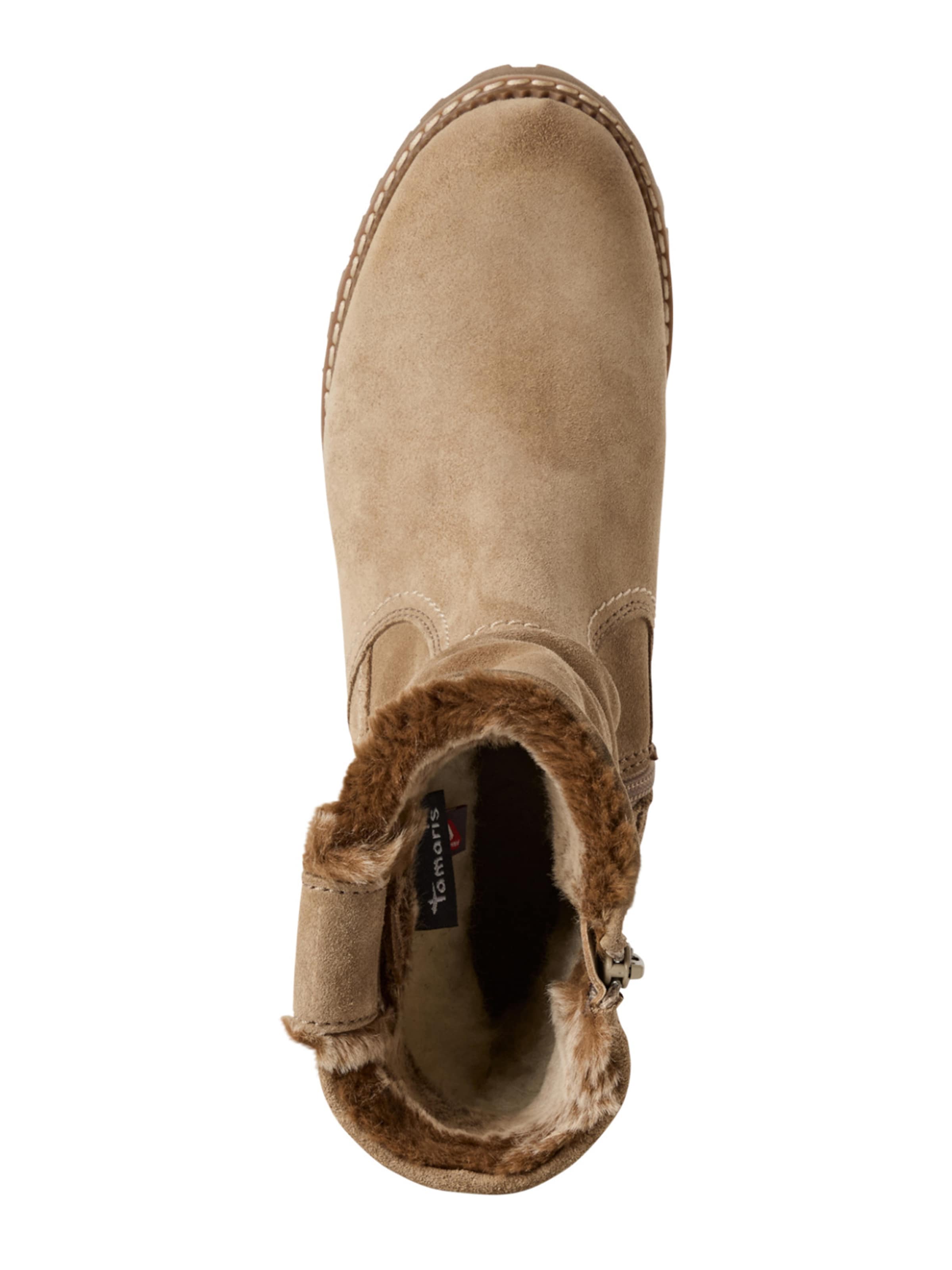 Botine de la Tamaris pe bej