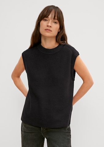 comma casual identity Sweater in Black: front