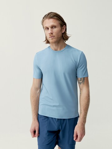 Born Living Yoga Performance Shirt 'Nadym' in Blue: front
