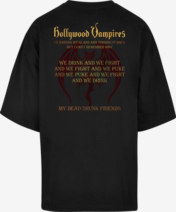 Merchcode T-Shirt 'Hollywood Vampires - Drink Fight Puke' in Schwarz