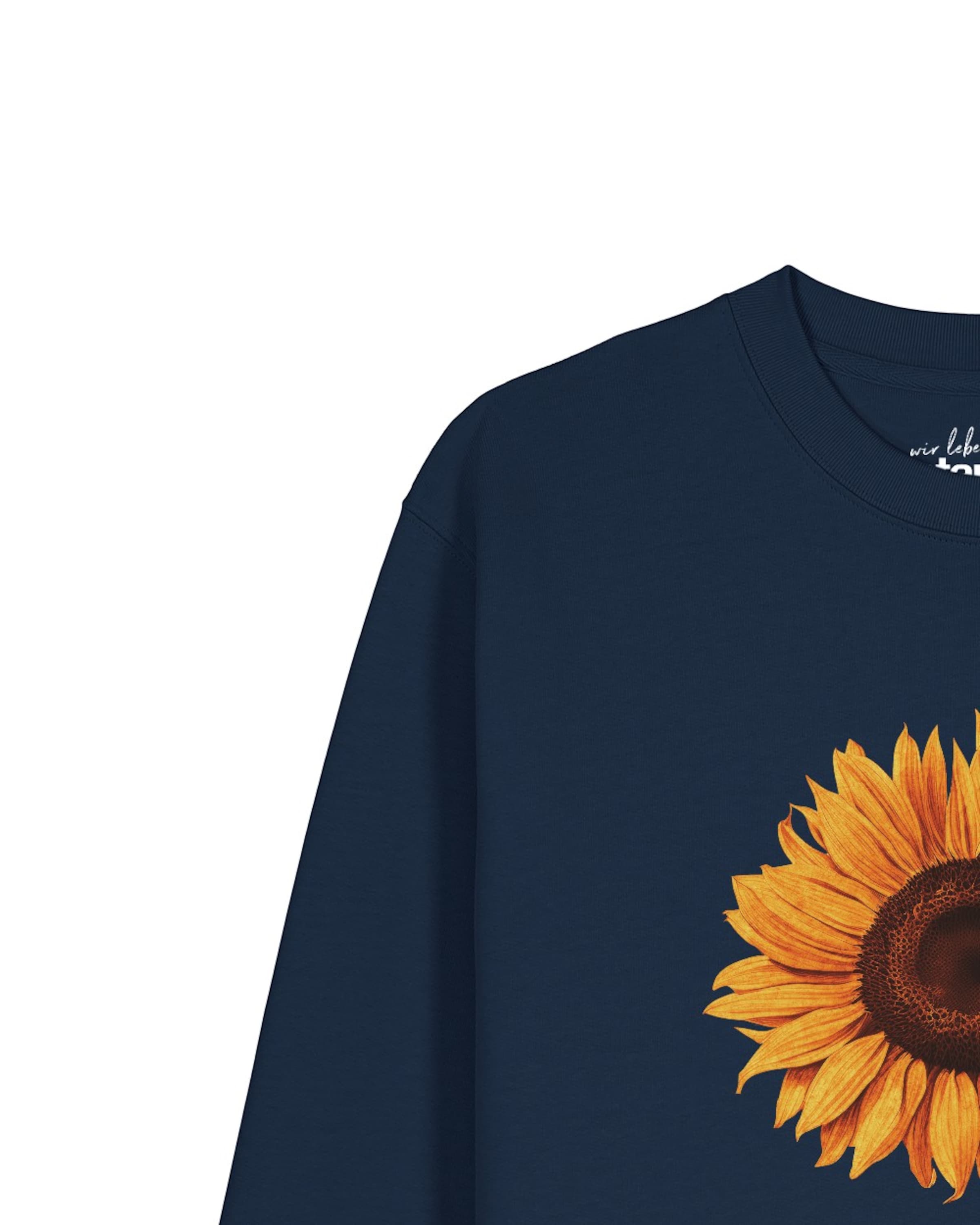 Watapparel Sweatshirt ' Sonnenblume ' in Blauw