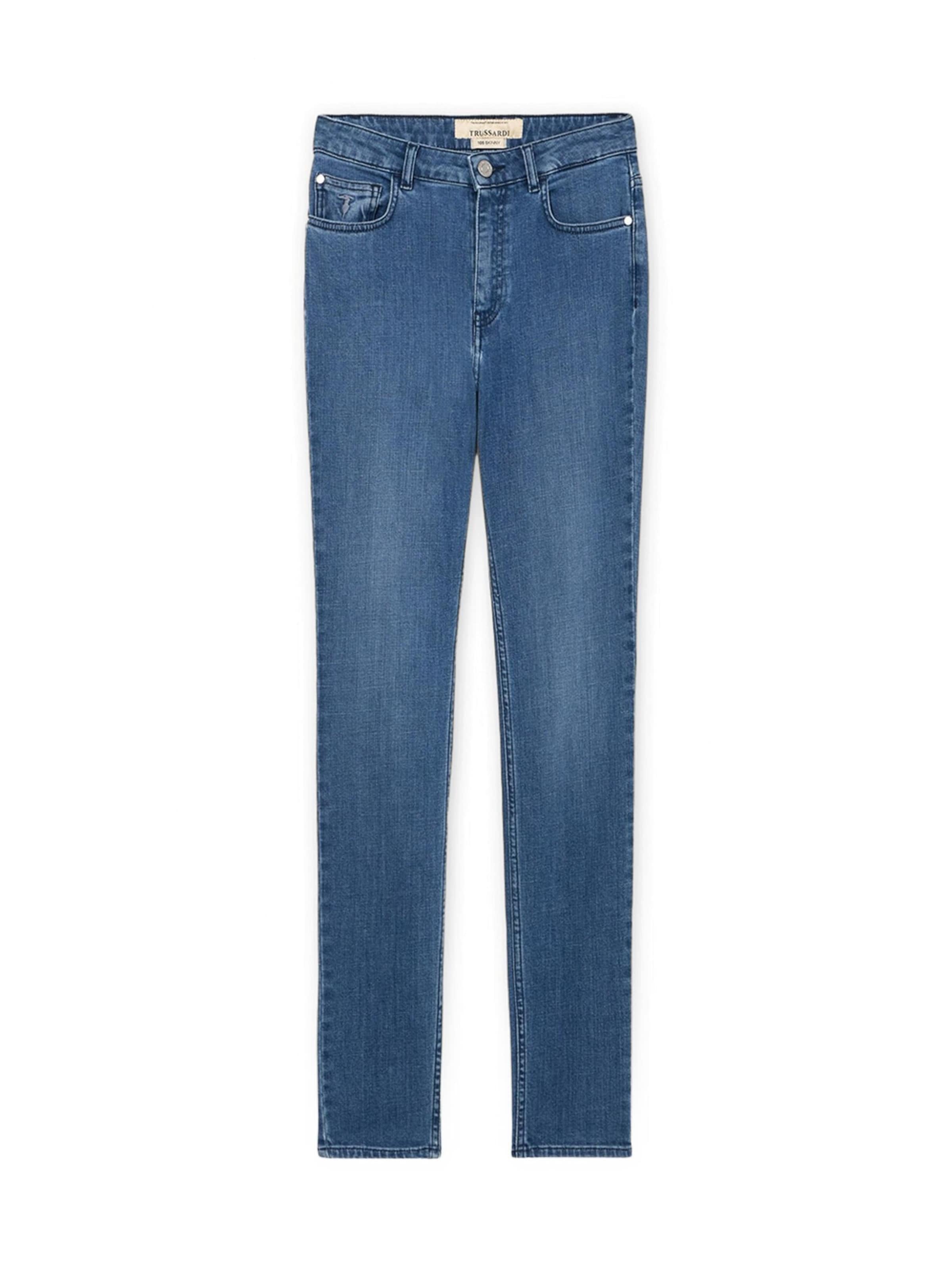 Trussardi - Skinny Vaquero en azul: frente