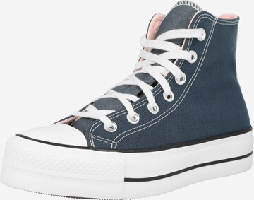 CONVERSE Trampki wysokie w kolorze niebieski: przód