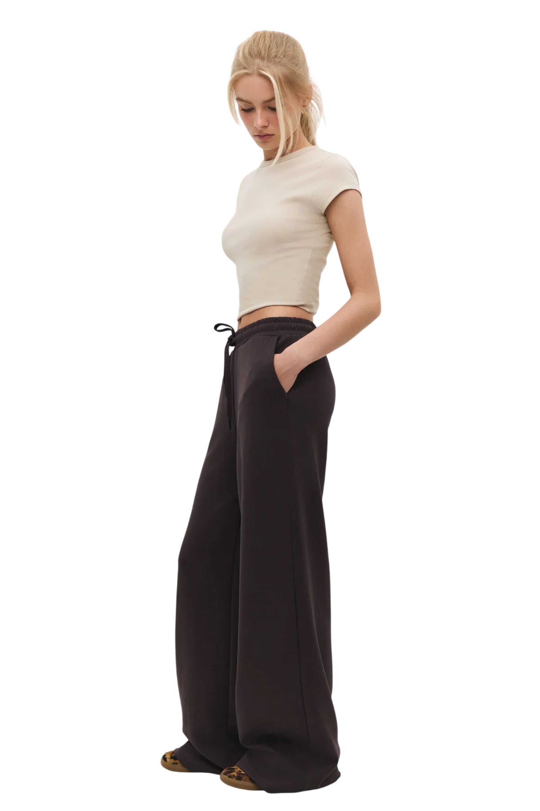 Regular Pantalon No Matter What en marron