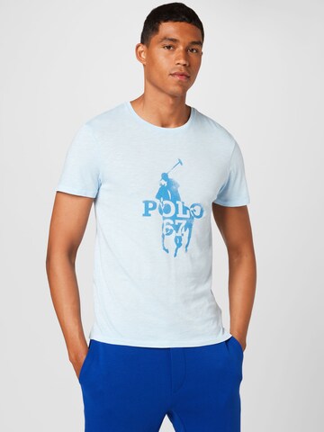 T-Shirt Polo Ralph Lauren en bleu : devant