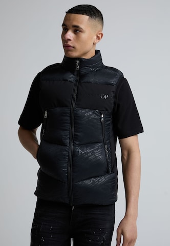 Alessandro Zavetti - Chaleco 'Melissano' en negro: frente