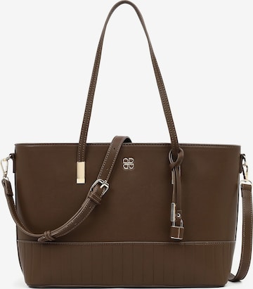 Derimod - Bolso de hombro en marrón: frente