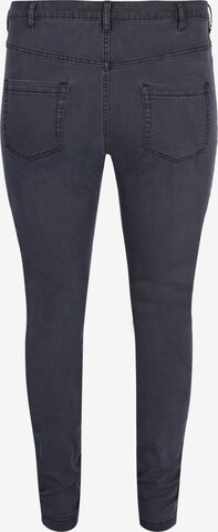 Zizzi Slim fit Jeans 'AMY' in Grey