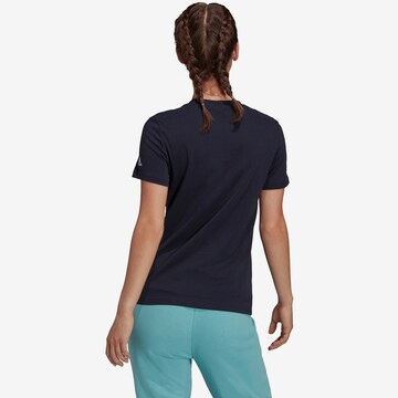 ADIDAS SPORTSWEAR Funkcionalna majica 'Essentials  Logo' | modra barva