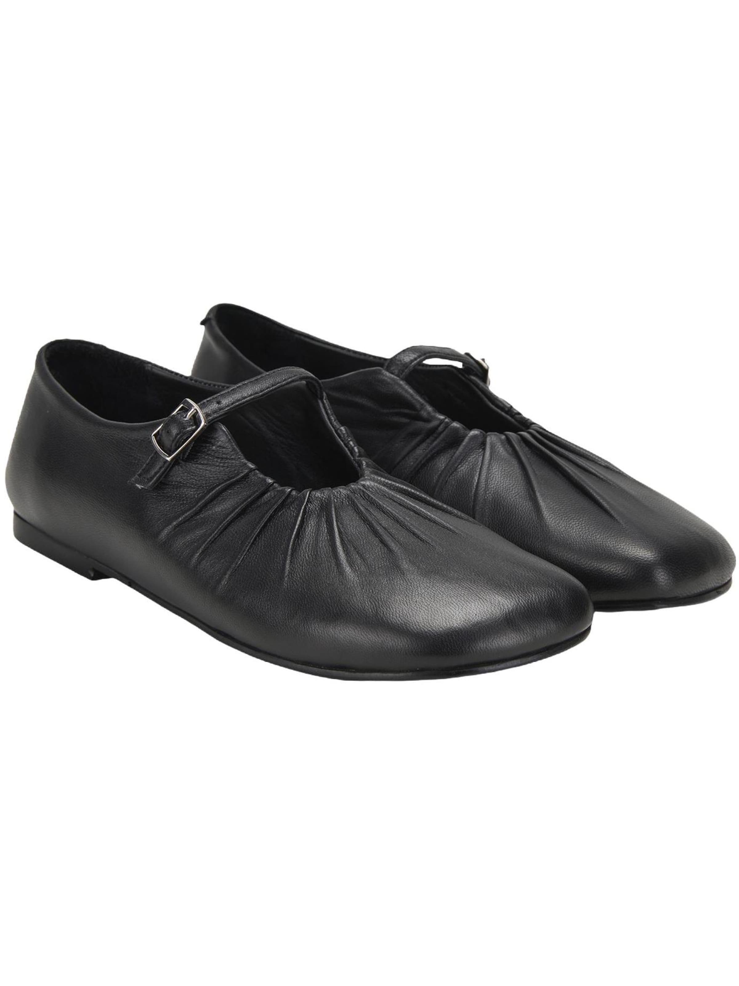 Desa - Bailarina 'Slip-Ons' en negro: frente