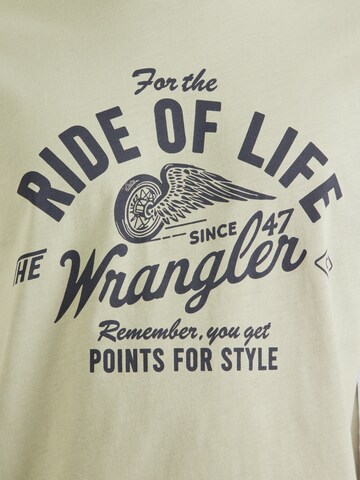 Maglietta 'AMERICANA TEE' di WRANGLER in verde